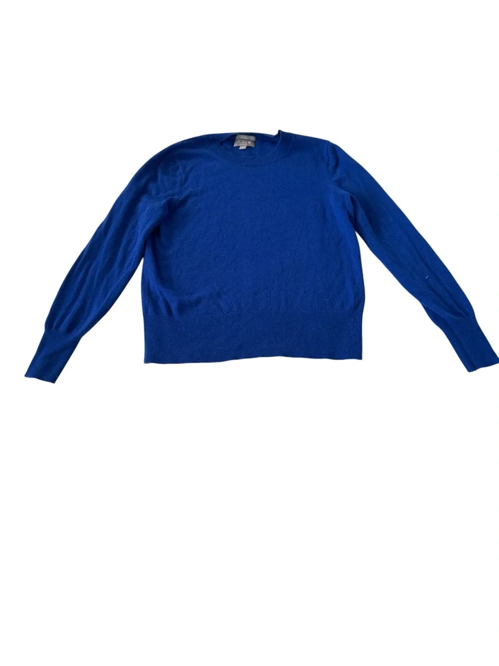 J.Crew Cashmere Classic Fit Crewneck Sweater Blue